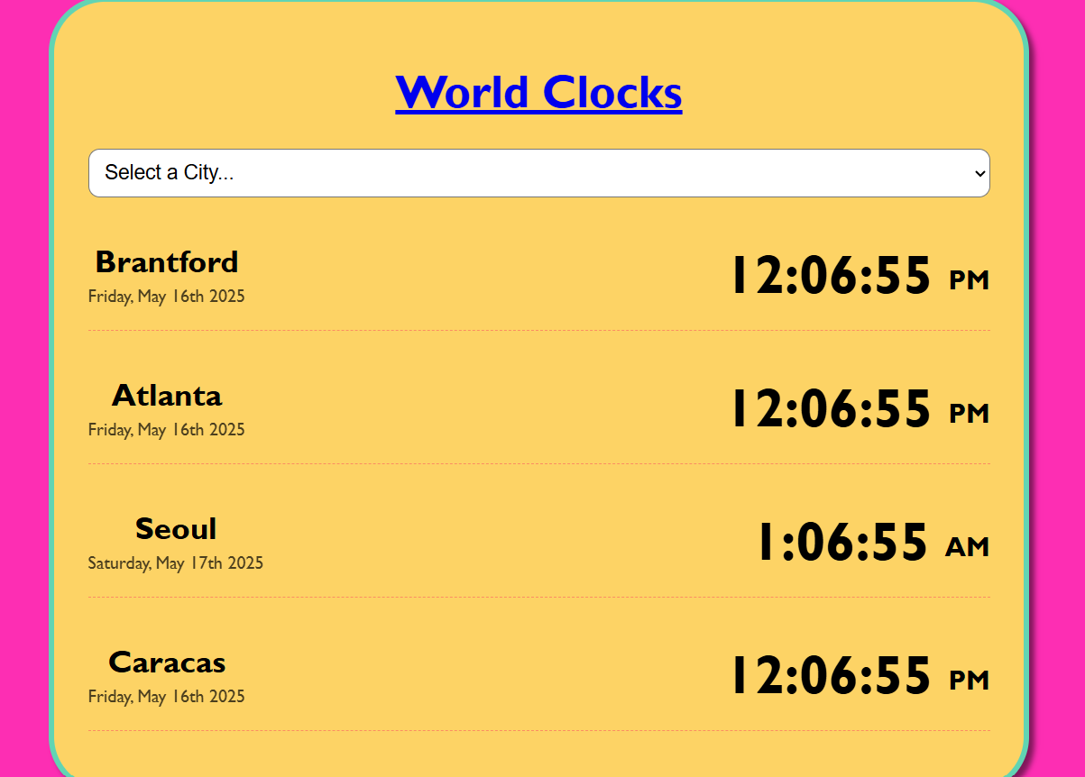 World Clock App